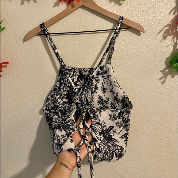 Halter Top | Handmade | Floral Print | M/L - Picture 2 of 2